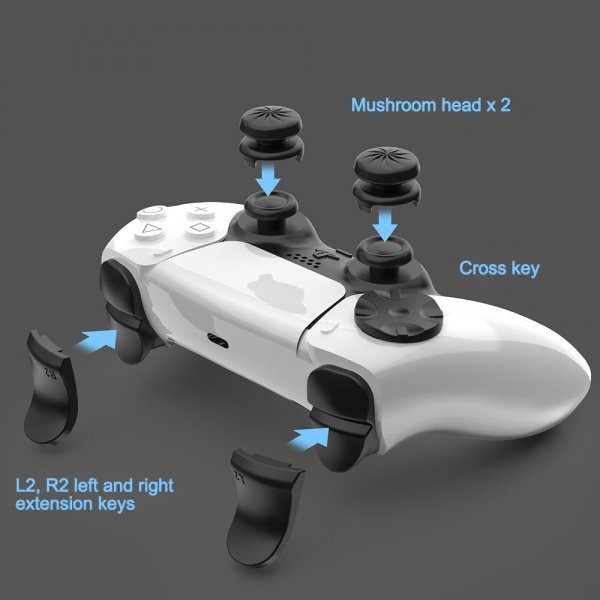 PlayStation 5 Tommelgrep Trigger Forlenger D Pad Antiskli
