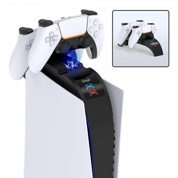 Ipega PlayStation 5 Topmontert Hurtigladestasjon