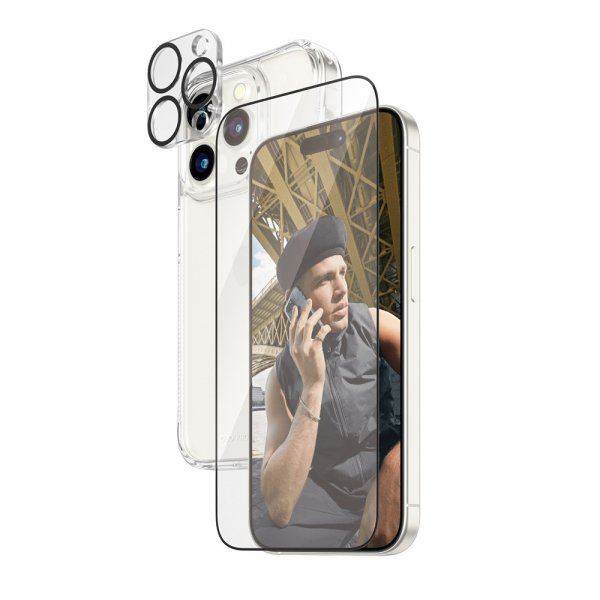 PanzerGlass iPhone 15 Pro 3-in-1 Bundle Set