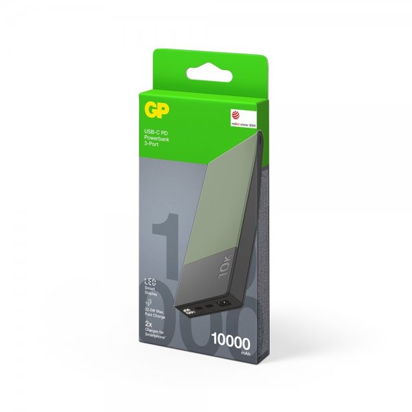 GP Powerbank M2+ 10 000 mAh Grønn