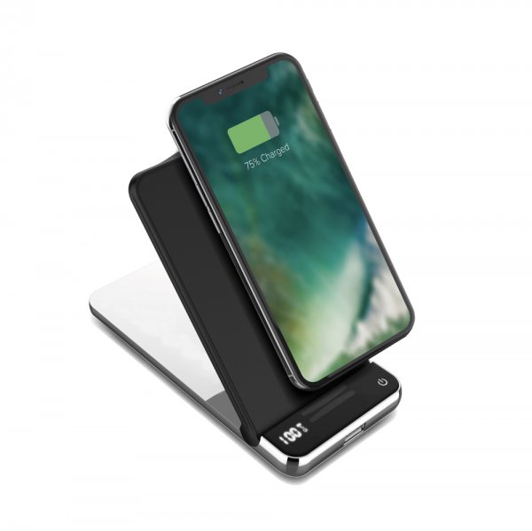 Xqisit Powerbank med Trådløs Laddning Svart