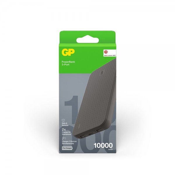 GP Powerbank Plus 10 000 mAh Svart