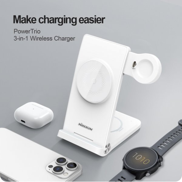 Nillkin Powertrio 3-in-1 MagSafe Trådløs lader