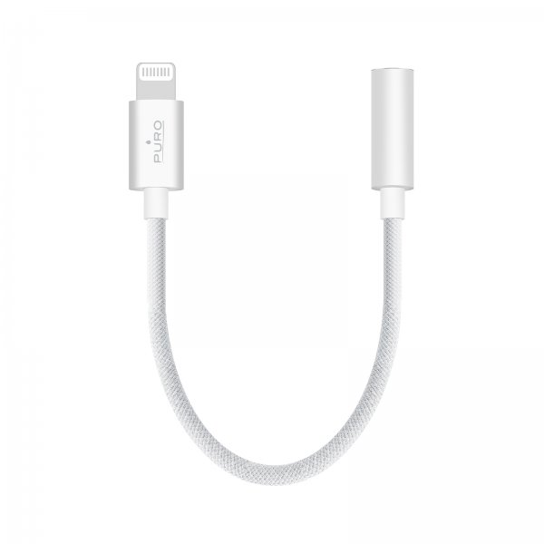 Puro Adapter Lightning to 3.5mm Hvit