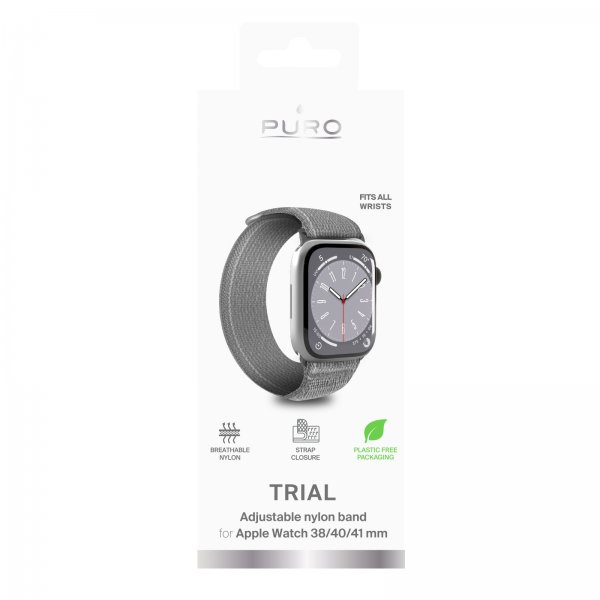 Puro Apple Watch 38/40/41/42mm Armbånd Trial Loop Grå