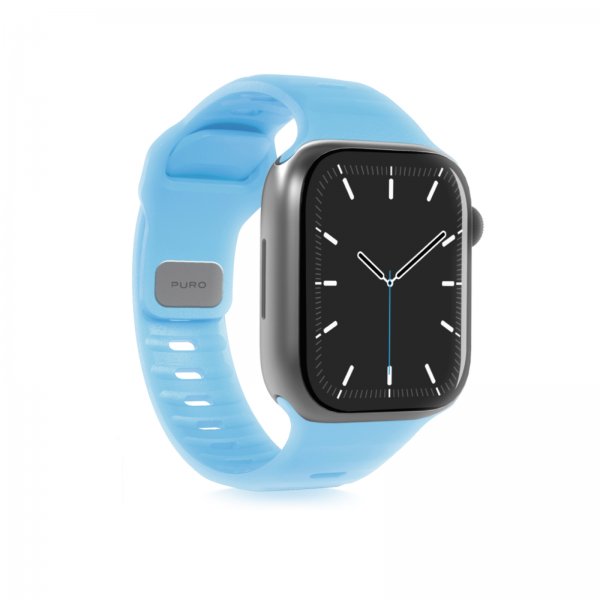 Puro Apple Watch 44/45/46/Ultra 49mm Armbånd Glow Blå