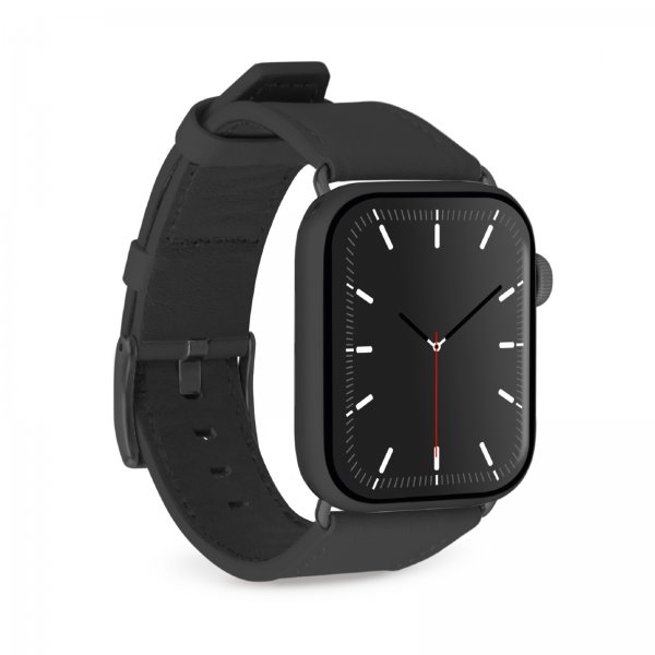Puro Apple Watch 44/45/46/Ultra 49mm Armbånd E-Classic Svart