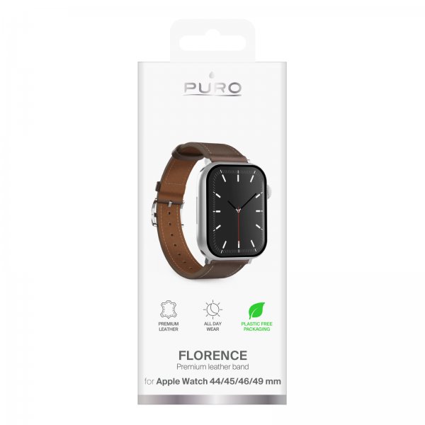 Puro Apple Watch 44/45/46mm/Ultra 49mm Armbånd Florence Brun