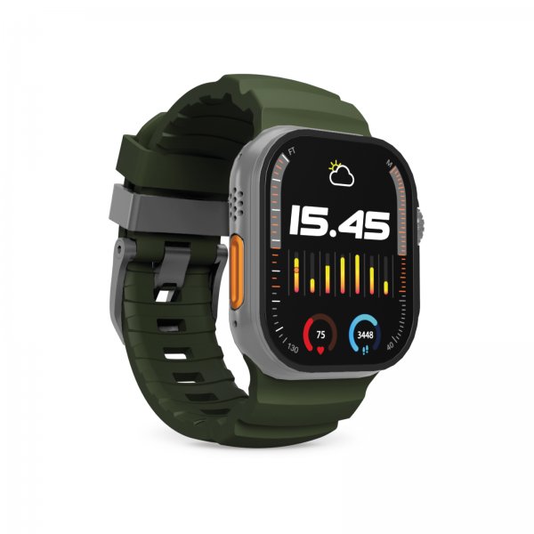 Puro Apple Watch 44/45/46/Ultra 49mm Armbånd Armor Grønn
