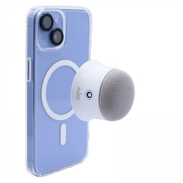 Puro Trådløs Høyttaler Compact Mag Go MagSafe Hvit