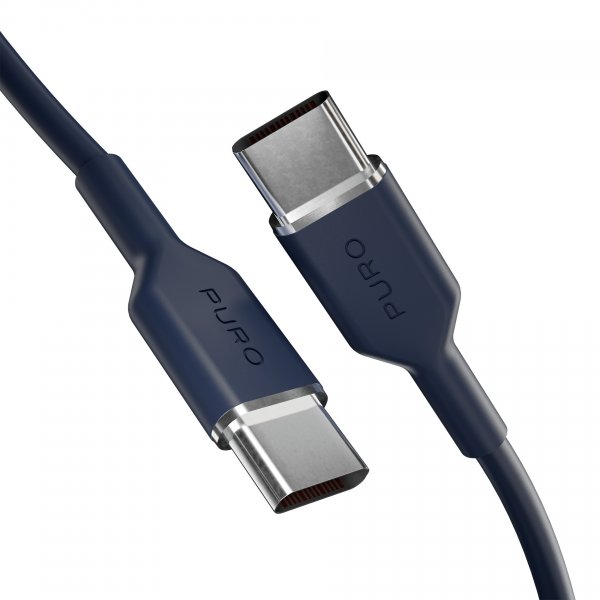 Puro Kabel TPE 25W USB-C til USB-C 1.5m Crown Blue