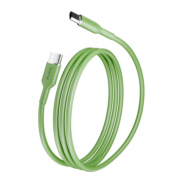 Puro Kabel TPE 25W USB-C til USB-C 1.5m Salted Lime