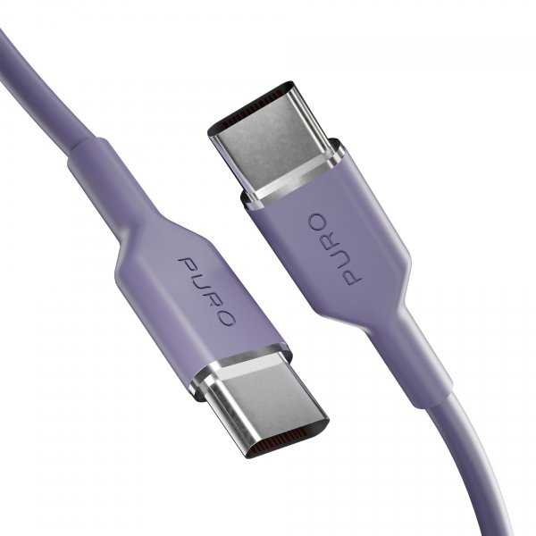 Puro Kabel TPE 25W USB-C til USB-C 1.5m Lavendel