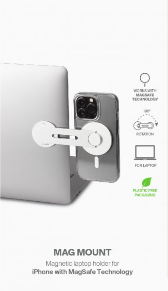 Puro Mobilholder til datamaskin MagSafe Sølv