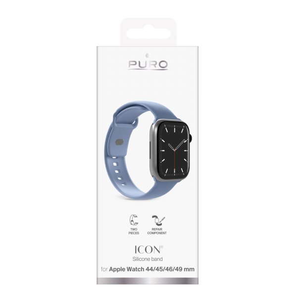 Puro Apple Watch 44/45/46/Ultra 49mm Armbånd Icon Ice Blue