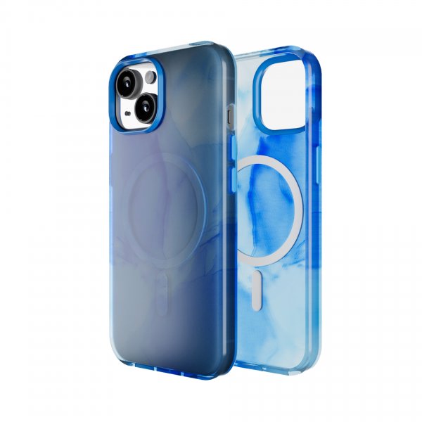 Puro iPhone 15 Deksel Aqua Blå