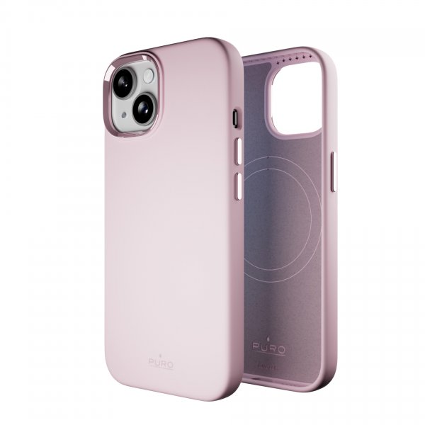 Puro iPhone 15 Plus Deksel ICON Mag Pro Rosa