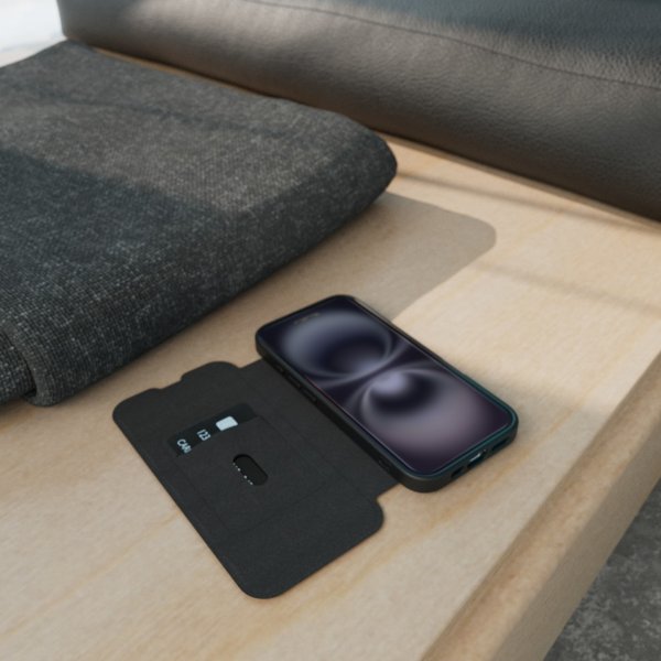 Puro iPhone 16 Etui Book Mag 2 Svart