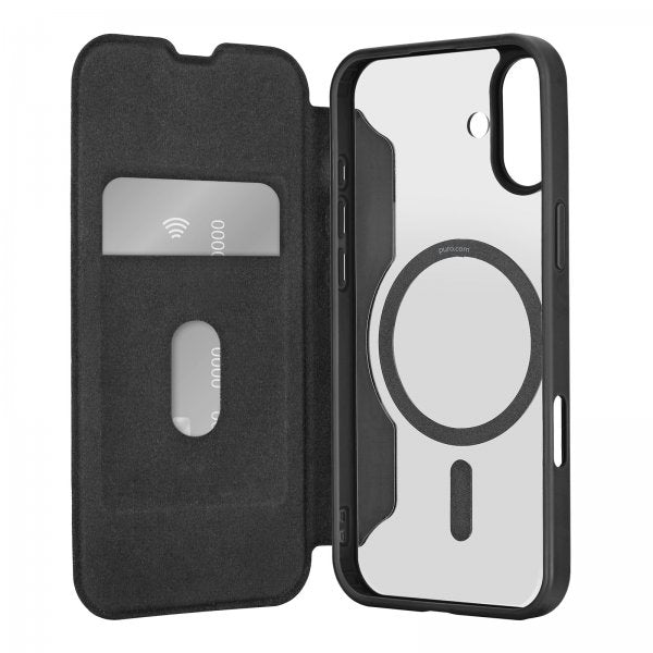 Puro iPhone 16 Etui Book Mag 2 Svart