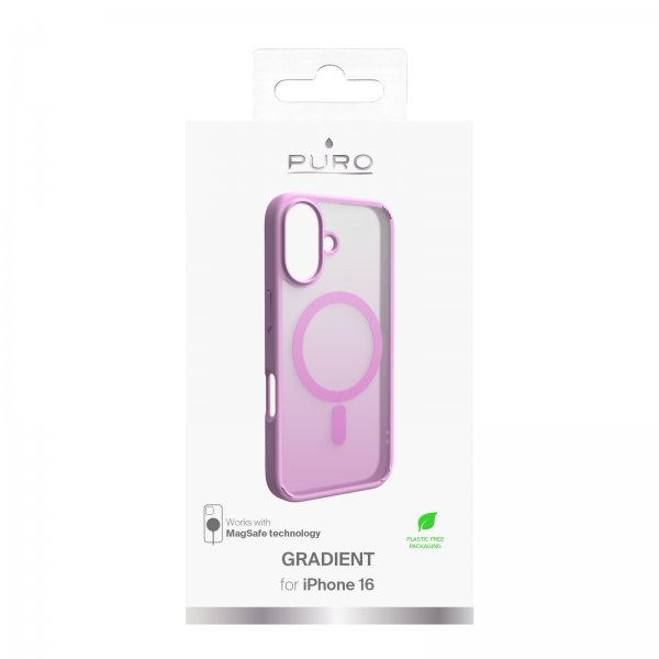 Puro iPhone 16 Deksel Gradient Rosa