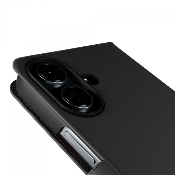 Puro iPhone 16 Plus Etui Wallet Stand Svart