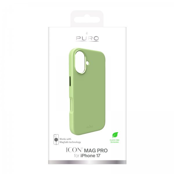 Puro iPhone 17 Deksel ICON Mag Pro Salted Lime