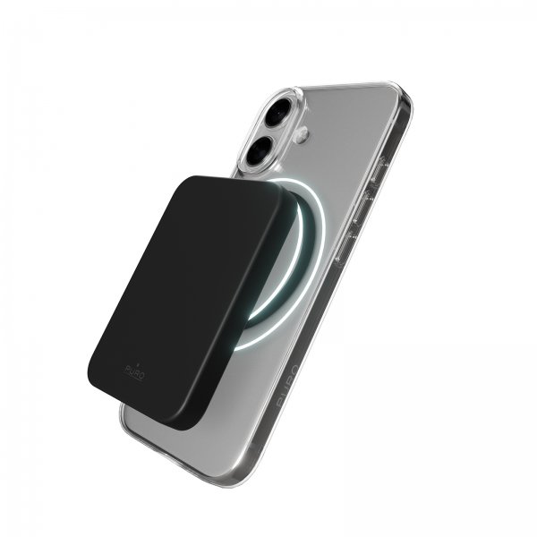 Puro iPhone 17 Deksel Lite Mag Transparent Svart