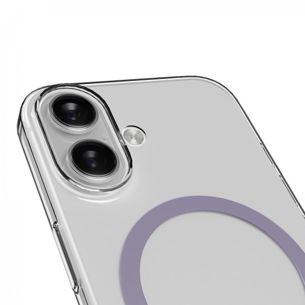 Puro iPhone 17 Deksel Lite Mag Transparent Lavendel
