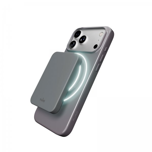 Puro iPhone 17 Pro Deksel Pulse MagSafe Lysegrå