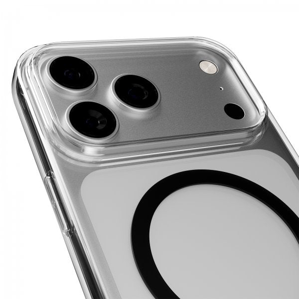 Puro iPhone 17 Pro Max Deksel Lite Mag Transparent Svart