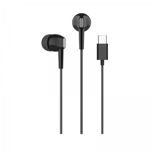Puro Kablede Hodetelefoner Fine USB-C Svart