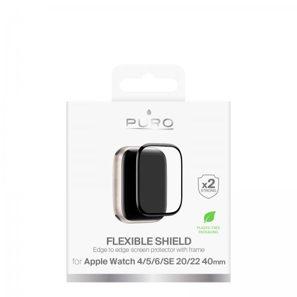 Puro Apple Watch 40mm (Series 4/5/6/SE) Skjermbeskytter Flexible Shield