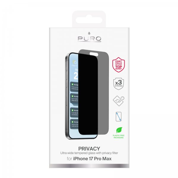 Puro iPhone 17 Pro Max Skjermbeskytter Privacy