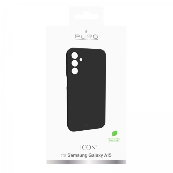 Puro Samsung Galaxy A14 Deksel Icon Svart