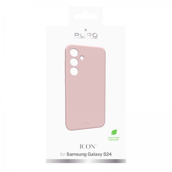Puro Samsung Galaxy S24 Deksel Icon Rosa