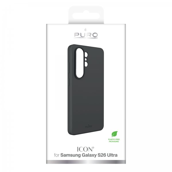 Puro Samsung Galaxy S26 Ultra Deksel Icon Svart