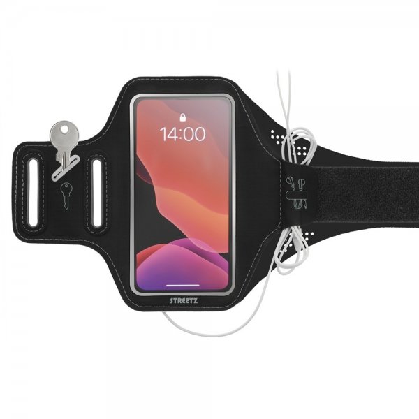 Streetz Armbånd Reflective Sports Armband Slim Svart