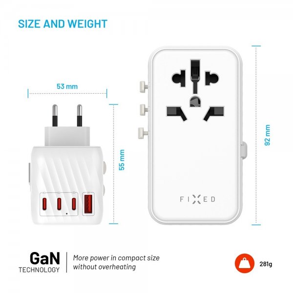 Fixed Lader Voyager World Adapter 120W