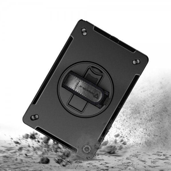 Armor-X Samsung Galaxy Tab A9 Plus Deksel Rainproof Rugged Case Hand Strap Kickstand