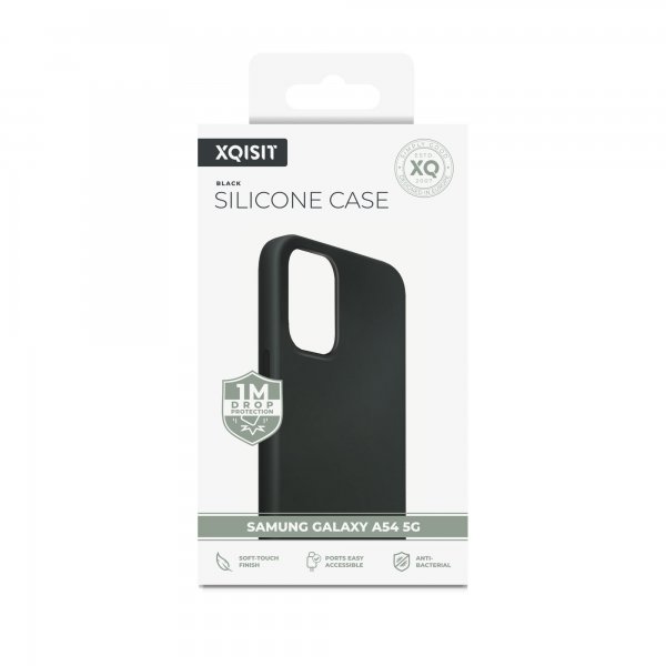 Xqisit Samsung Galaxy A54 5G Deksel Silicone Case Svart