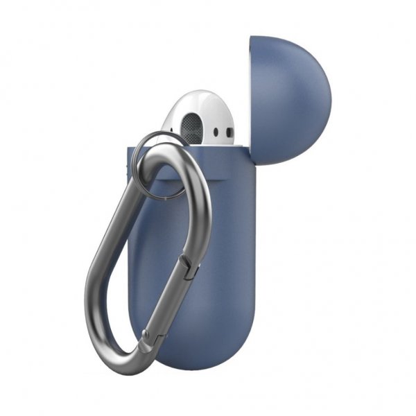 KeyBudz AirPods (1/2) Deksel PodSkinz KeyChain Series KoboltBlå