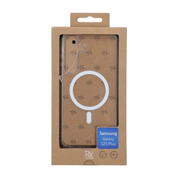 Rvelon Samsung Galaxy S25 Plus Deksel TPU MagSafe Transparent