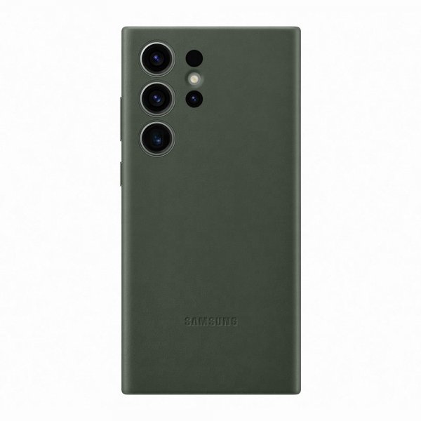 Samsung Original Galaxy S23 Ultra Deksel Leather Cover Grønn