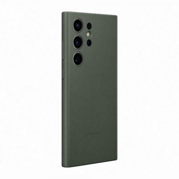 Samsung Original Galaxy S23 Ultra Deksel Leather Cover Grønn