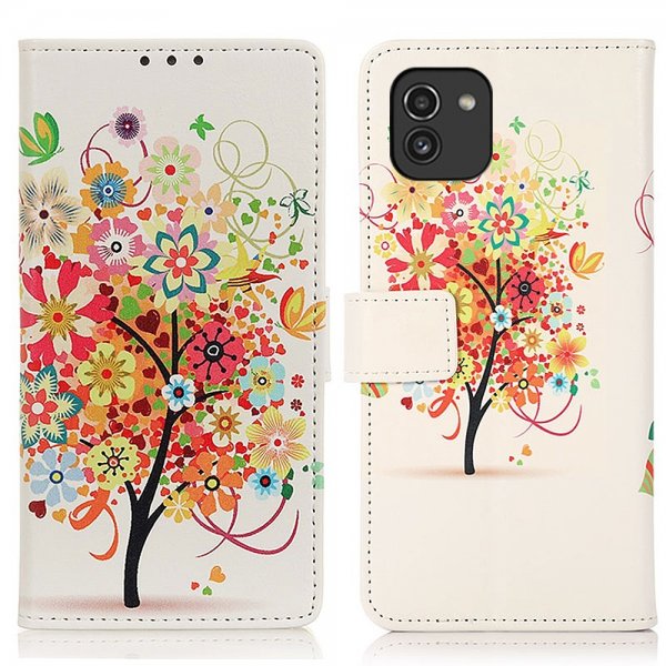 Samsung Galaxy A03 Etui Motiv Blomstring Tre