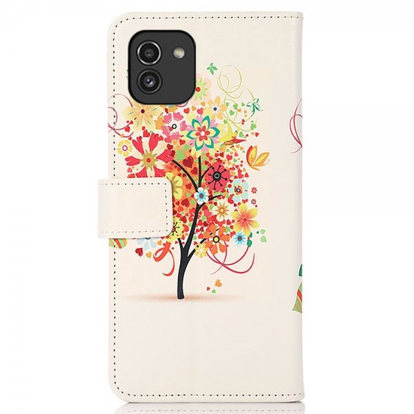 Samsung Galaxy A03 Etui Motiv Blomstring Tre