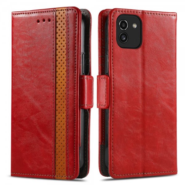 Samsung Galaxy A03 Etui Stripe Rød