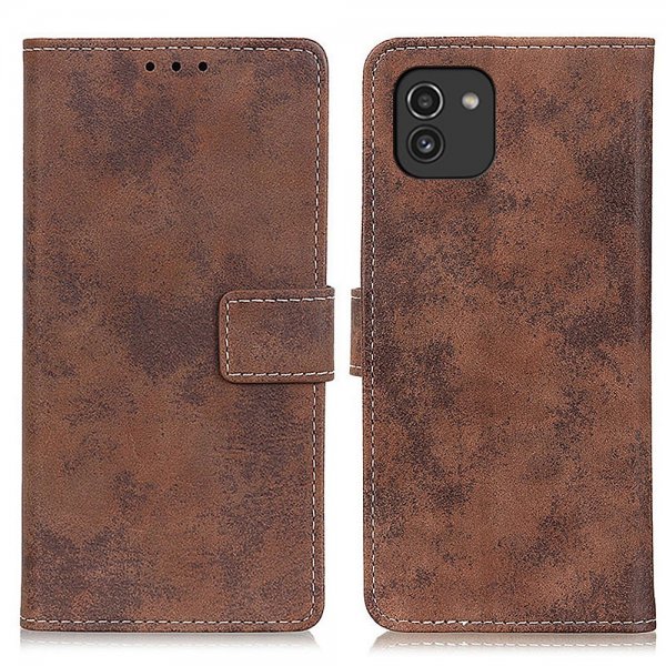 Samsung Galaxy A03 Etui Vintage Brun