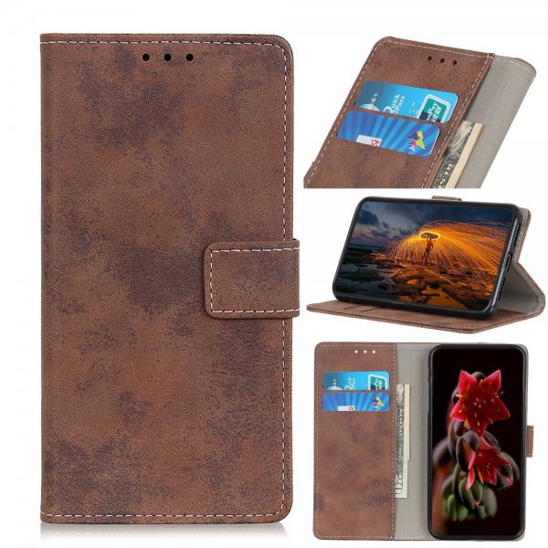Samsung Galaxy A03 Etui Vintage Brun