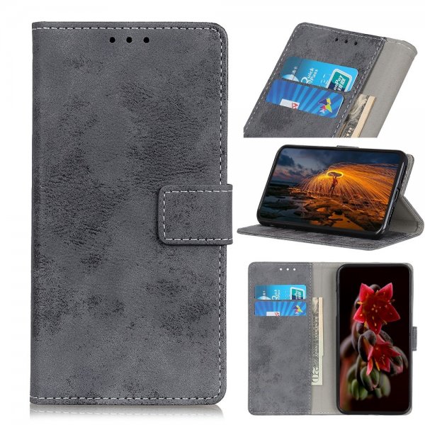 Samsung Galaxy A03 Etui Vintage Grå